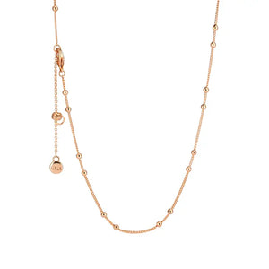 DOTTED SPHERE CARRIER ROSE GOLD CHAIN